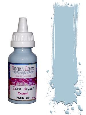 Акрилова фарба Деко акрил - Фабрика Декору - Сізовий, 40 мл
