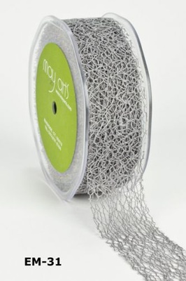 Стрічка "Павутинка", колір сірий, ширина 38 мм, довжина 90 см