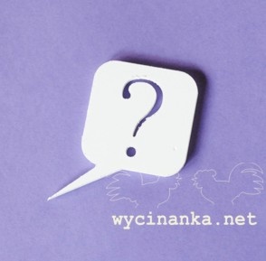 Маска - шаблон від Wycinanka — Питання, 1 ел.