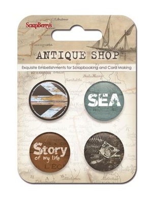 Набор металлических фишек №3 от ScrapBerry's - Лавка Древностей