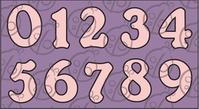 Чипборд Цифри №1, 4 см cb-379