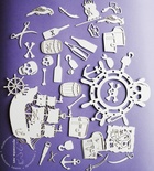 Чипборд від Wycinanka - Піратський набір великий - AJEMNICZA WYSPA SKARBOW - zestaw