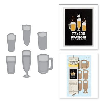 Ножи от Spellbinders - Die D-Lites Beverages Etched Dies