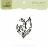 Акриловый штамп Lesia Zgharda FL046 Ландыш, размер 3,1x4,17 см