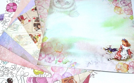 Набор бумаги от ТМ Евгения Курдибановская - АЛИСА, 6+2+2 листов