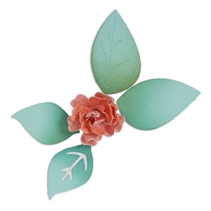 Ножі від Sizzix - Sizzix Sizzlits Die - Flower, Bloom w/Leaves 3-D