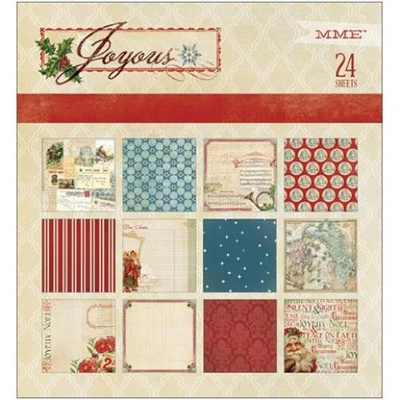 Набор двусторонней скрапбумаги My Mind's Eye - Joyous - Pad, 15х15 см, 24 листа