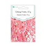 Пайетки круглые 9 мм, 10 г, цвет розовый, TM dpCraft (Dalprint)
