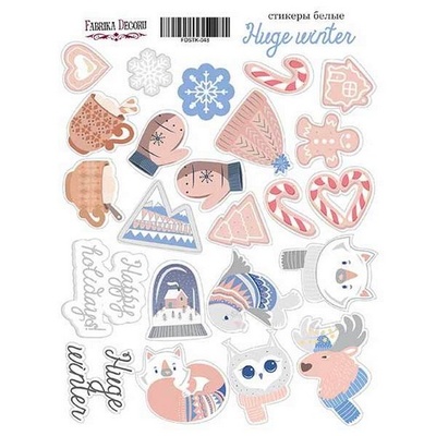 Набор наклеек (стикеров) 048 - Huge Winter, ТМ Фабрика Декора