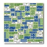 Аркуш паперу для скрапбукінгу від ScrapBerryʼs - навколо світу - Нові маршрути