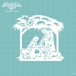 Чипборд от Вензелик - Рождественская шопка, размер: 103x90 мм