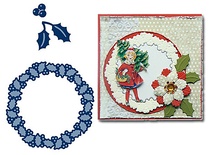 Набір ножів для вирубки Marianne Design Creatables - Holly Wreath