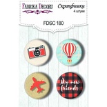 Набір скрап-фішок від ТМ Фабрика Декору з 4 шт., набір 180