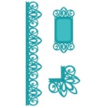 Ніж для вирубки Sue Wilson - New York Collection - Corner, Border, Tag