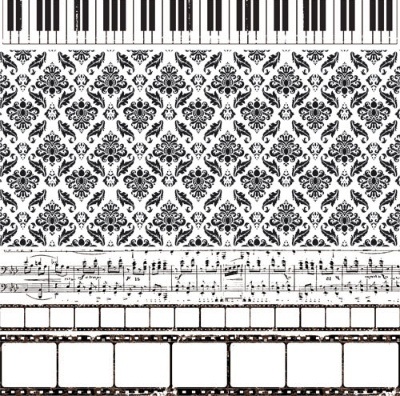 Аркуш ацетатний з малюнком від Kaisercraft - Theatre, 30x30 см