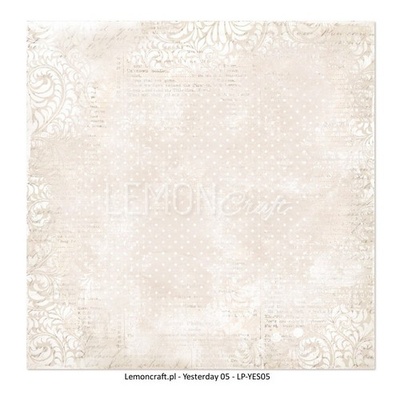 Аркуш двостороннього паперу для скрапбукінгу від LemonCraft - Yesterday 05