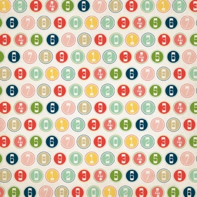 Аркуш скрап-паперу Echo Park - Large Numbers, 30x30 см