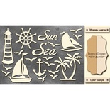 Чипборд Фабрика Декору - Море, цвет молочный, крафт