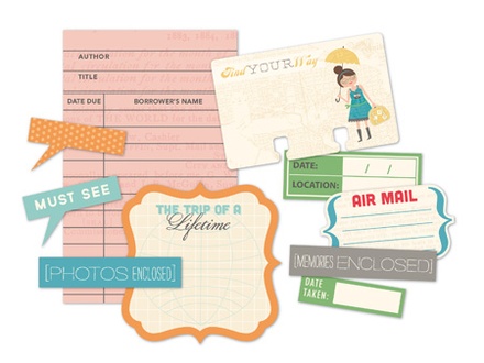 Высечки от October Afternoon - Doodads, 10 шт.