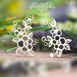 Чипборд від Вензелик - Набір флори 28, розмір: 67x92 мм