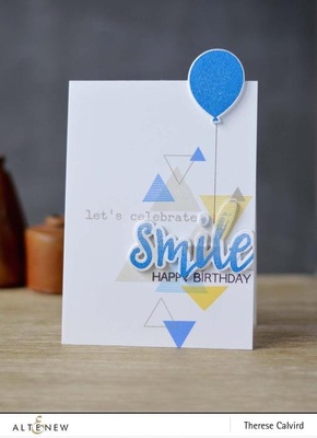 Набір ножів і штампів від Altenew - Halftone Smile Stamp & Die Bundle, 14 штампів +1 ніж