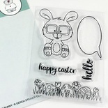 Набір штампів Gerda Steiner - Nerdy Easter Bunny 3x4 Clear Stamp Set
