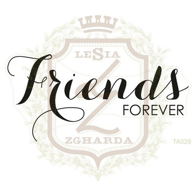 Акриловий штамп Lesia Zgharda TA029 FRIENDS FOREVER, 8.0x3.9 см