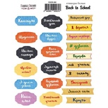 Набір наліпок #081, Back to School - UKR, ТМ Фабрика Декору