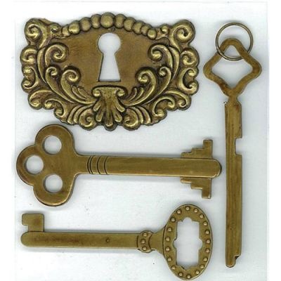 Декоративные металлические ключи от EK Success