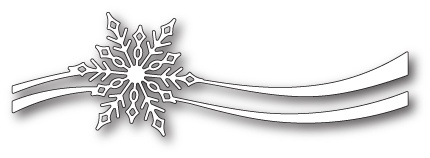 Ніж для вирубки від Poppystamps - Snowflake Ribbon