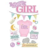 Наклейки от Paper House - 3D Stickers - Baby Girl, 11,4x21,5 см