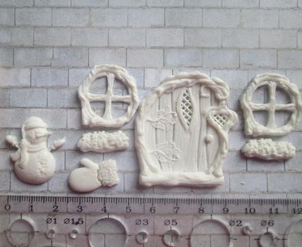 Набір гнучких пластикових фігурок - Зимова казка, 7 елементів