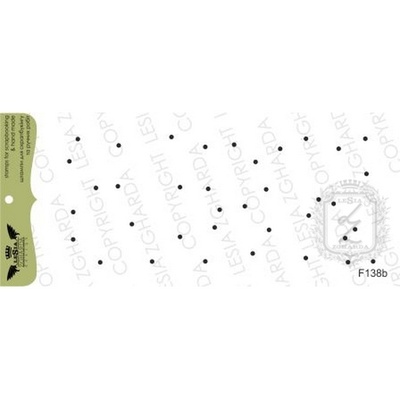 Акриловый штамп Lesia Zgharda F138b Снегопад, размер 8,5х3,6 см