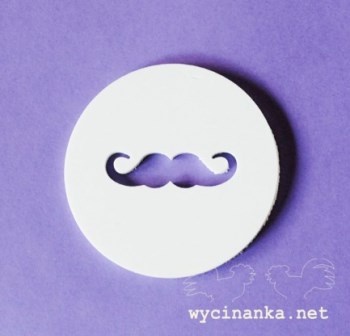 Маска - шаблон від Wycinanka - Вуса, 1 ел.