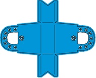 Лезвие Daisy Party Favor Purse Box от Cheery Lynn Designs, 1 шт.