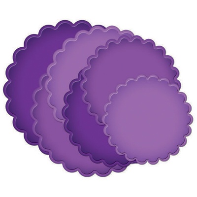 Ножи от Spellbinders - Grand Scalloped Circles,  диаметры: 11,7-18,4 см