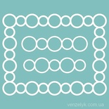 Чипборд від Вензелик - Рамка + бордюри 01, 87x111 мм, розмір: 87x111 мм