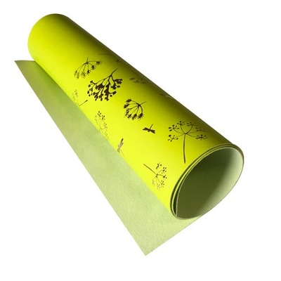 Відріз екошкіри з тисненням золотою фольгою Golden Dill Light Green, 50см х 25см, ТМ Фабрика Декору