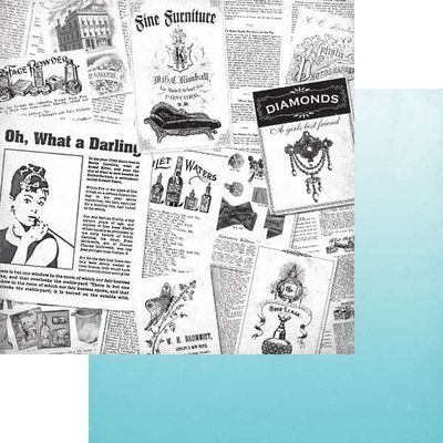 Двусторонний лист скрапбумаги Authentique - Classique Elegant - Elegant Four, 30х30 см