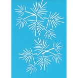 Трафарет - Фабрика Декору - Гілочки ялинки, 15см20см