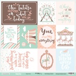 Аркуш одностороннього паперу Scrapmir - Cards з колекції Happy Days, 30x30cм