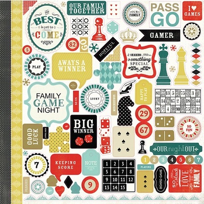 Наліпки для скрапбукінгу  від Echo Park - Well Played