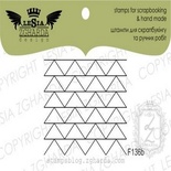 Акриловий штамп Lesia Zgharda F136b трикутники - ялинки, розмір 4x3 см