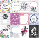 Набор карточек для скрапбукинга  от Polkadot  -Ботаника,  7,5х10 см, плотность 190 гр\м2, 12 шт