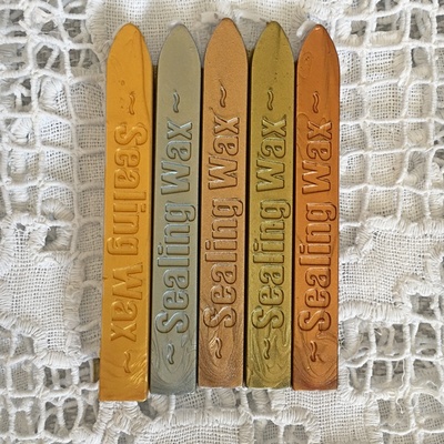 Воск для сургучной печати, цвет медь, 9х1х1см, 1 штука