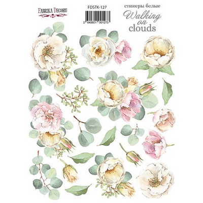 Набір наліпок (стікерів) 21 шт. Walking on clouds 127, ТМ Фабрика Декору