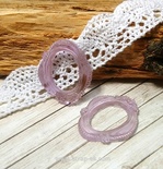 Прозрачная рамка из смолы №6 (сиреневая) от Евгения Курдибановская ТМ