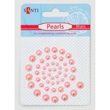 Набір перлин самоклейних рожевих, 50 шт., ТМ Santi