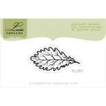 Акриловый штамп Lesia Zgharda FL057 Осенний листочек, размер 3,9x1,9 см