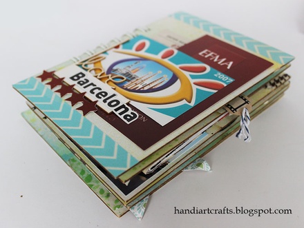 Заготовка для мини-альбомчика 15,5х11 см, 5 листов